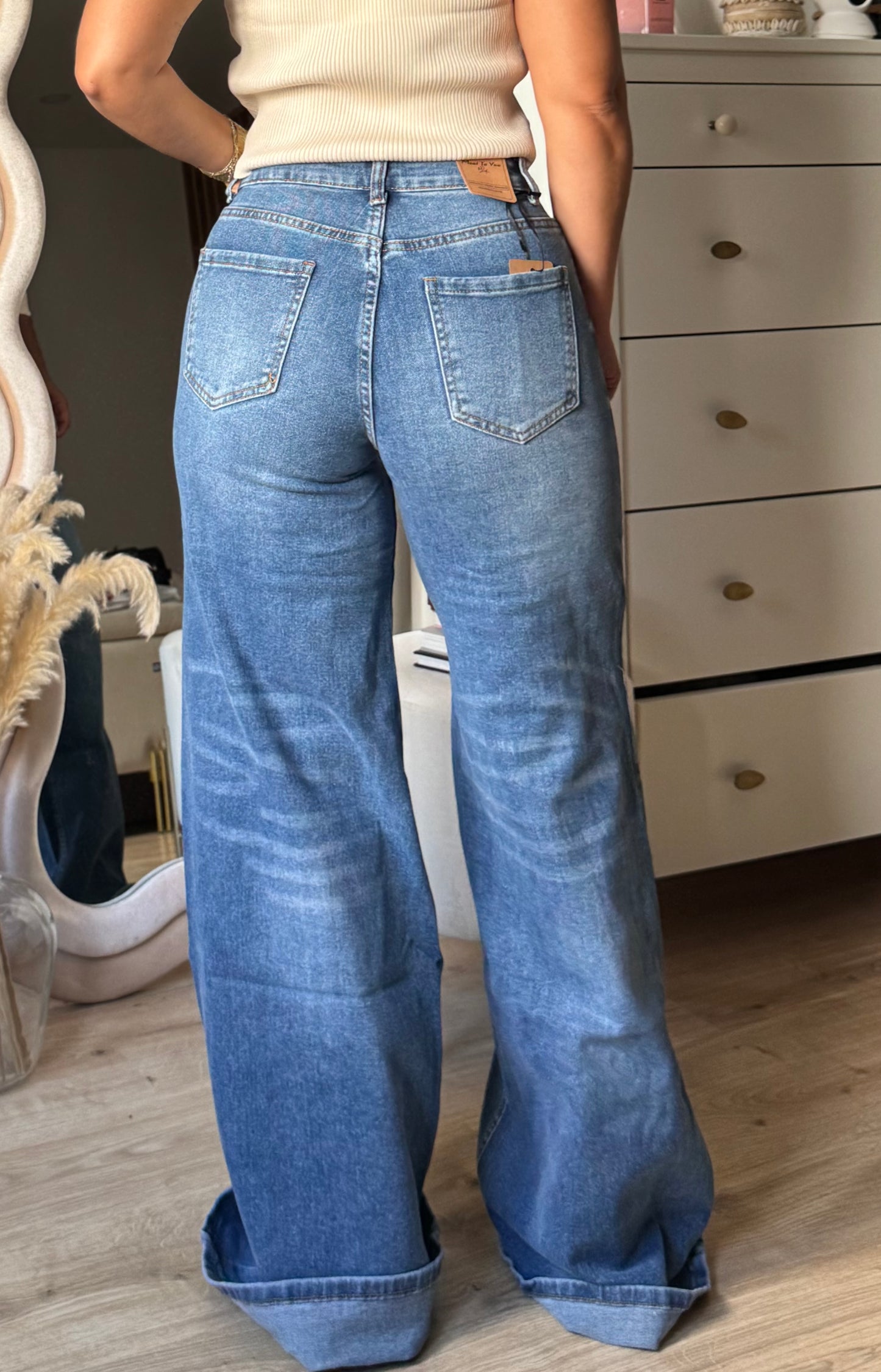 JEANS WIDE LEG SAFA