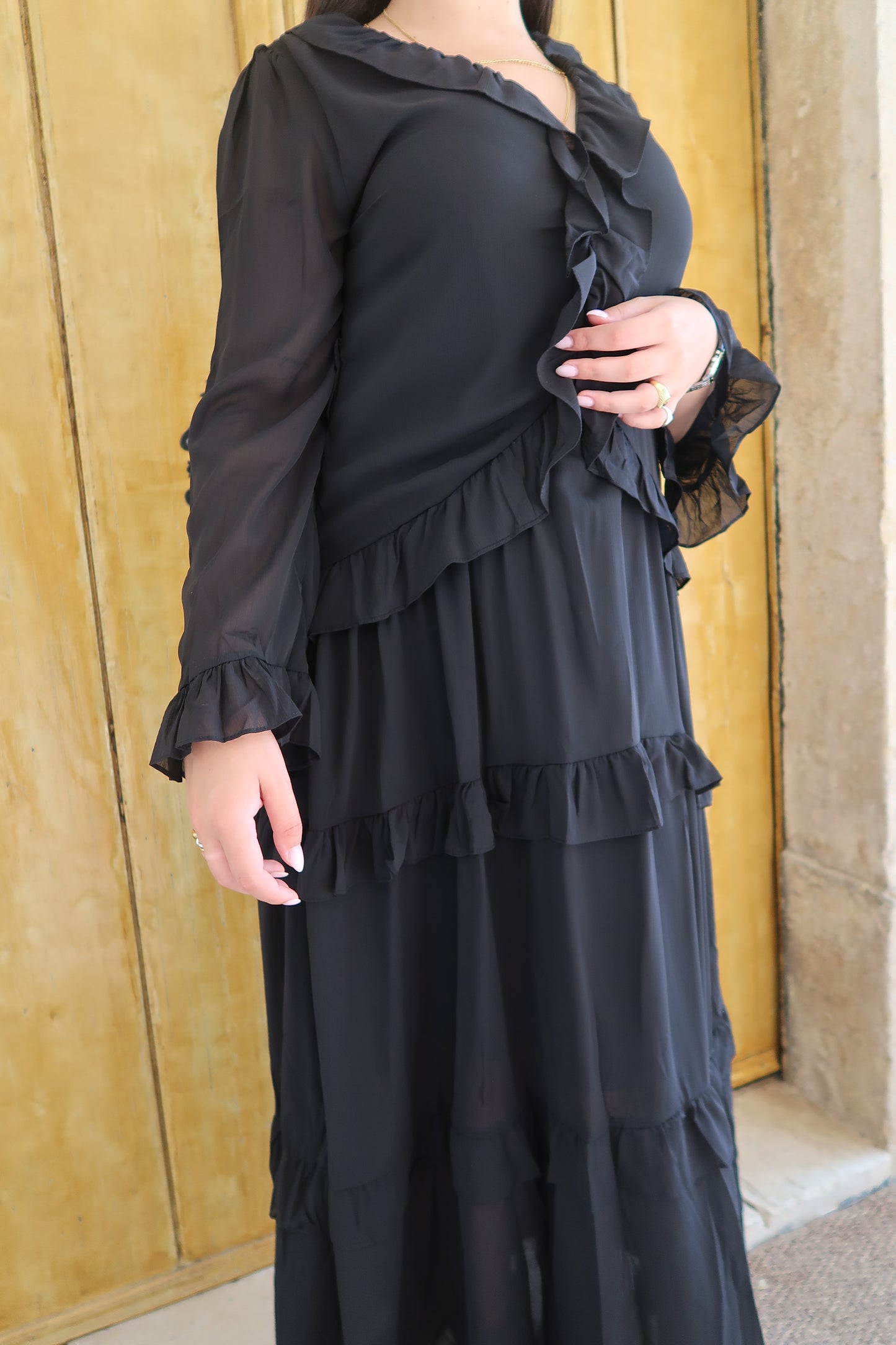 VESTIDO FOLHOS BOHO