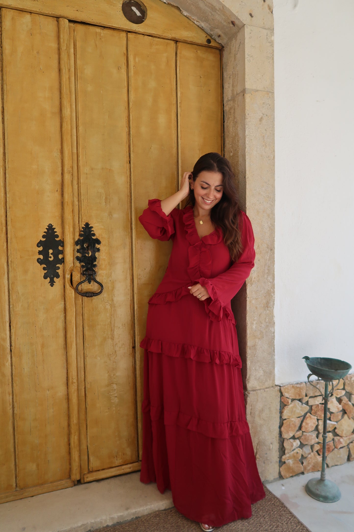 VESTIDO FOLHOS BOHO
