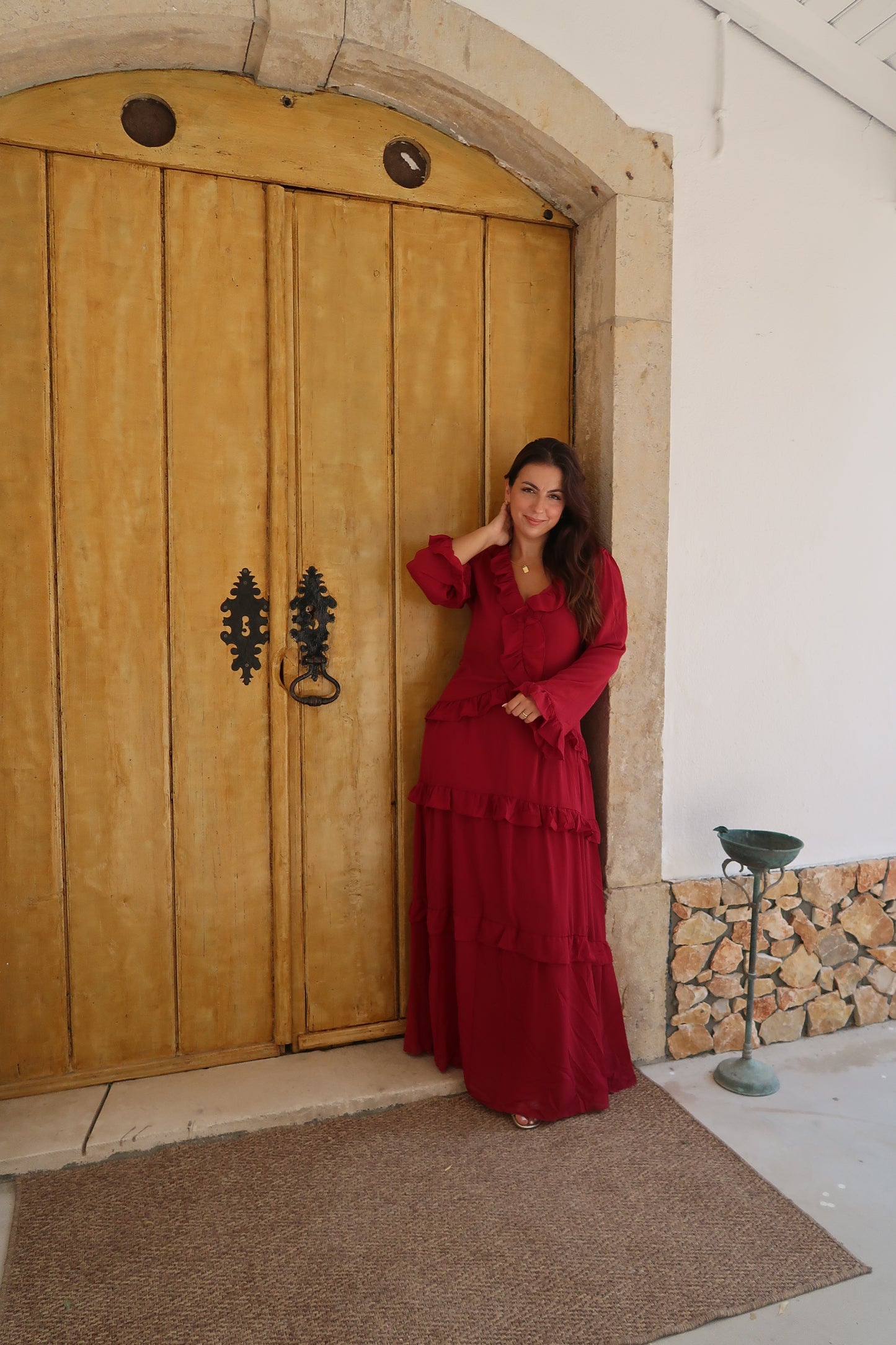 VESTIDO FOLHOS BOHO