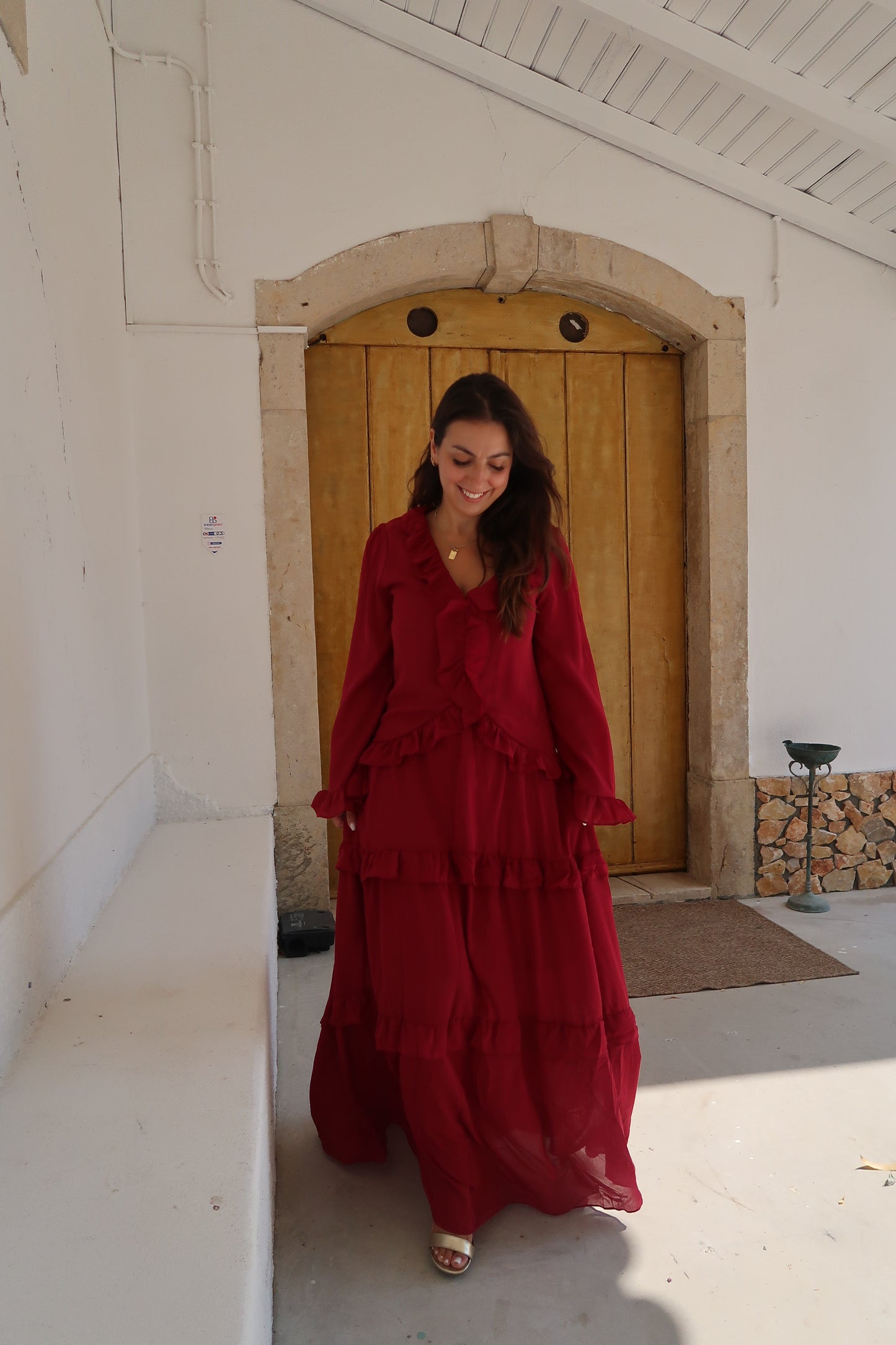 VESTIDO FOLHOS BOHO