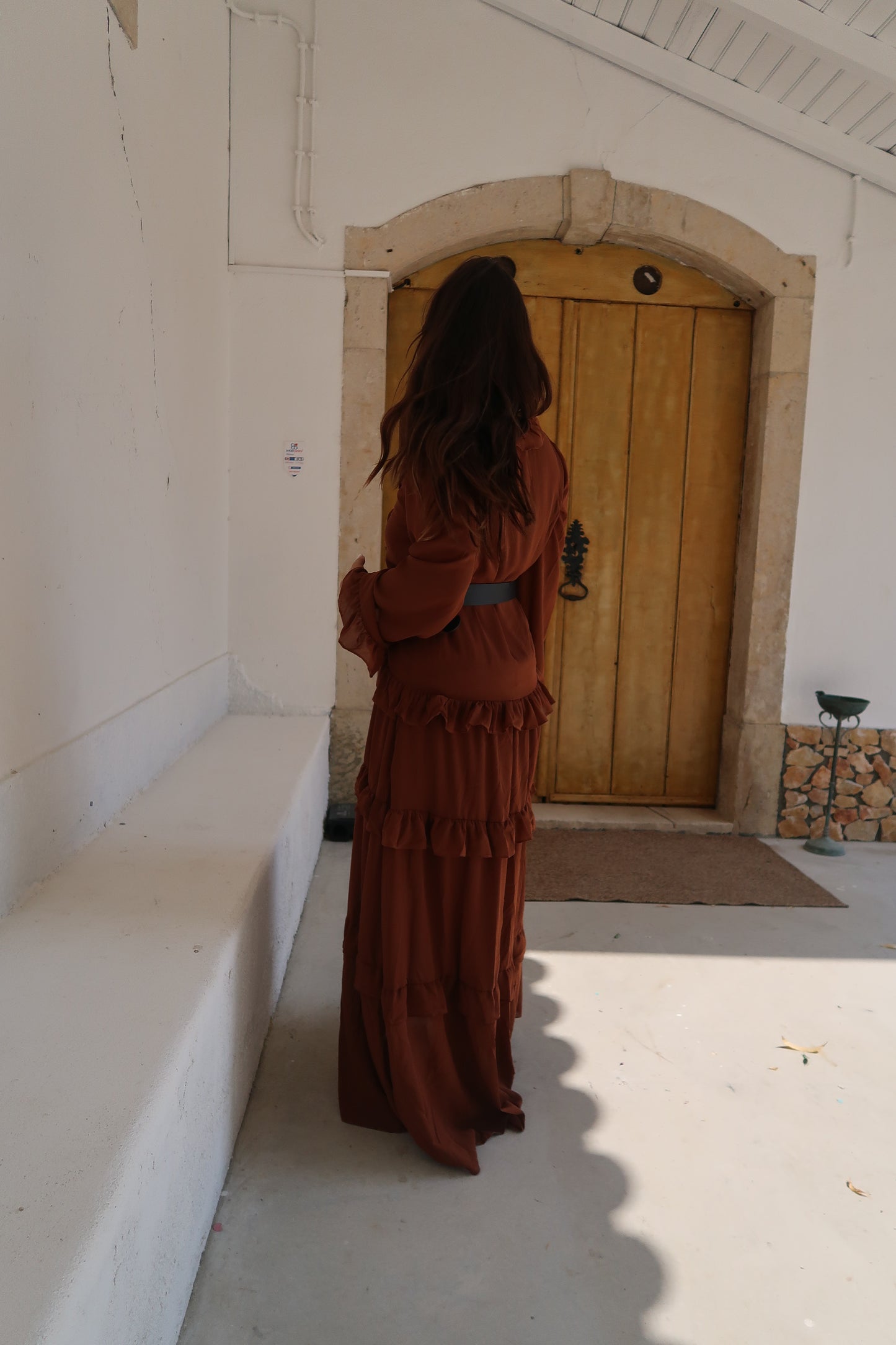 VESTIDO FOLHOS BOHO