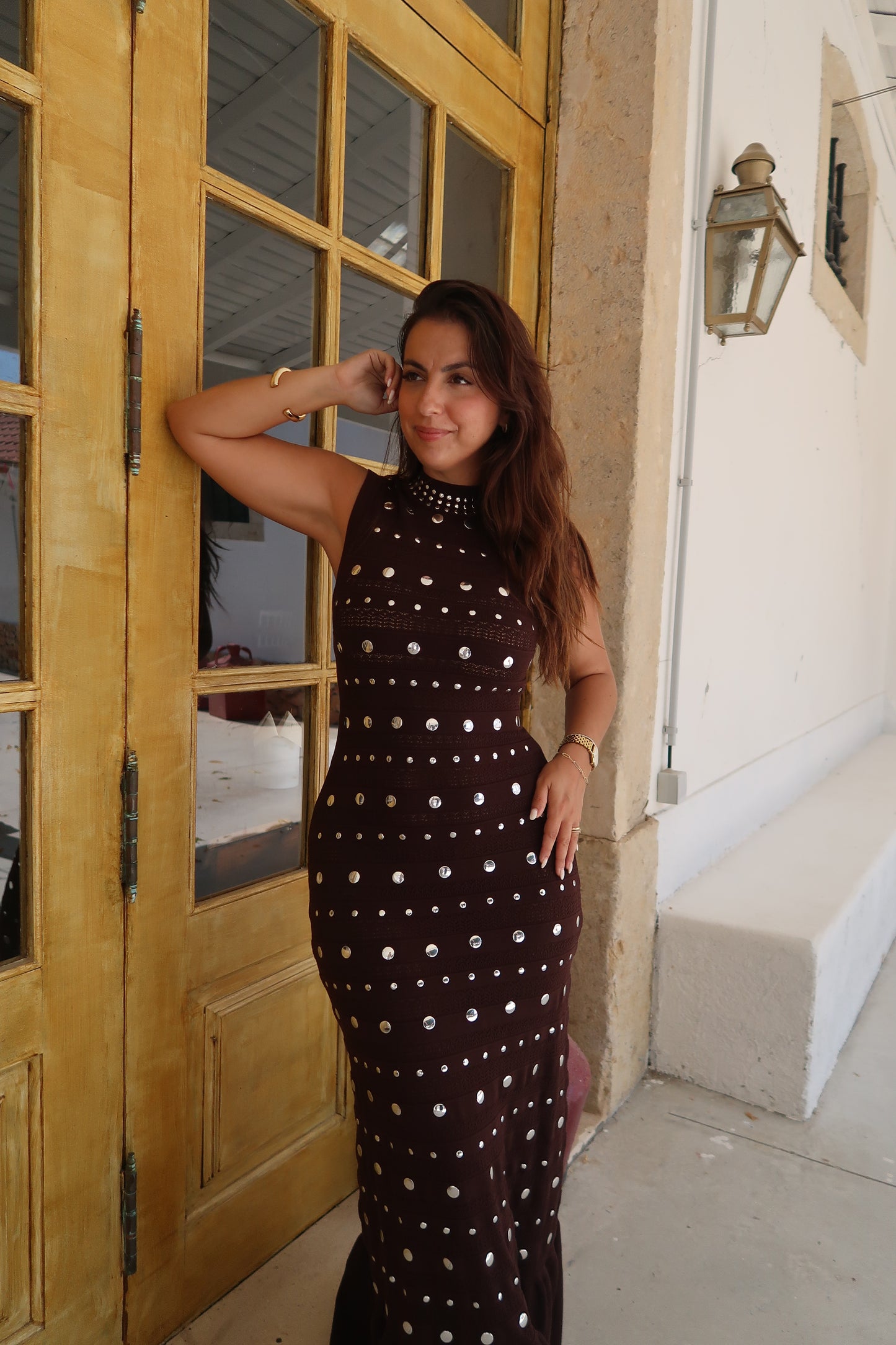 VESTIDO TACHAS DARA