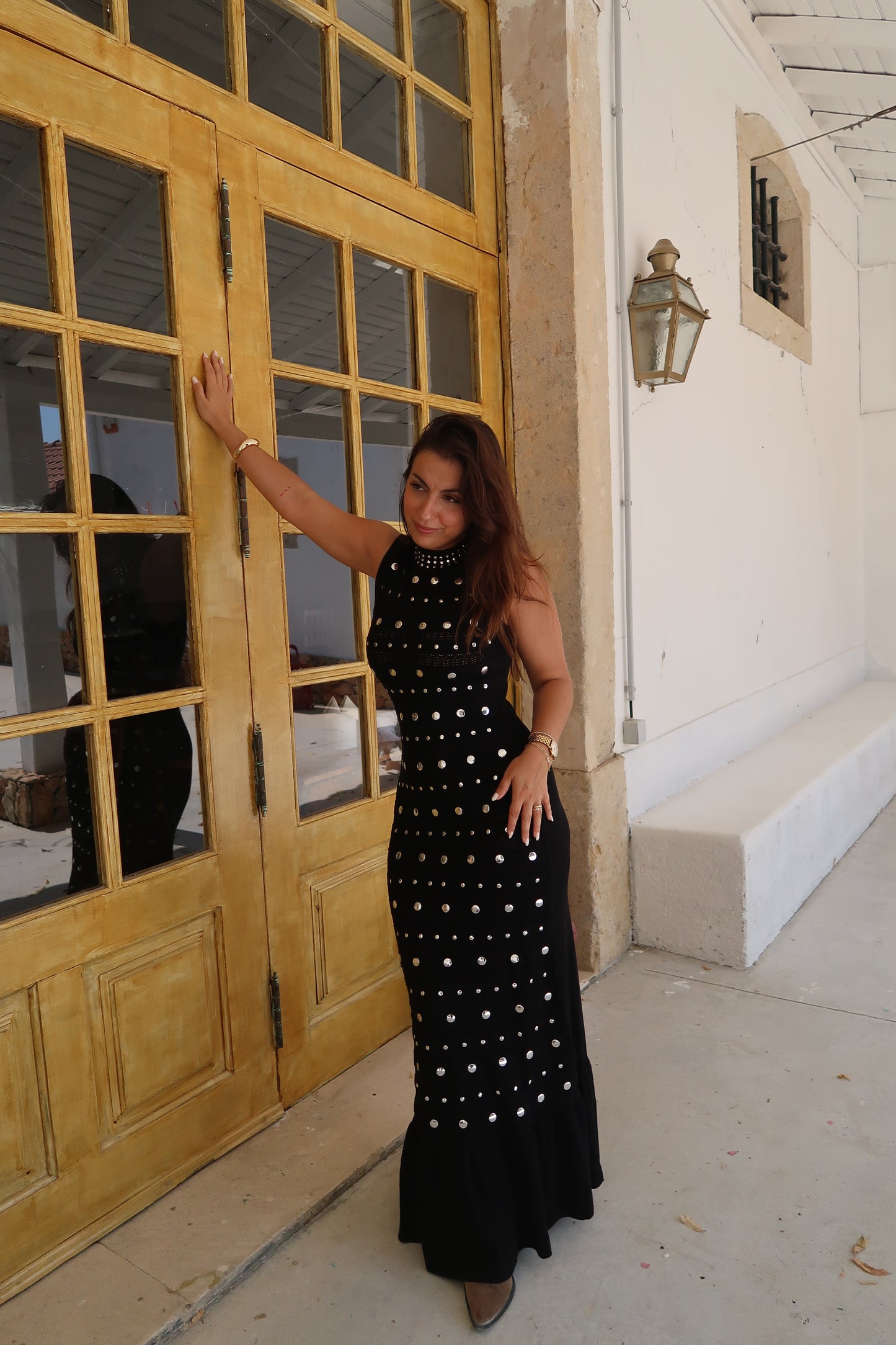 VESTIDO TACHAS DARA