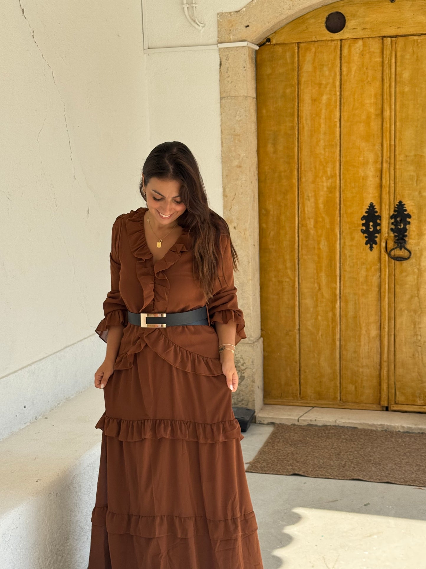 VESTIDO FOLHOS BOHO