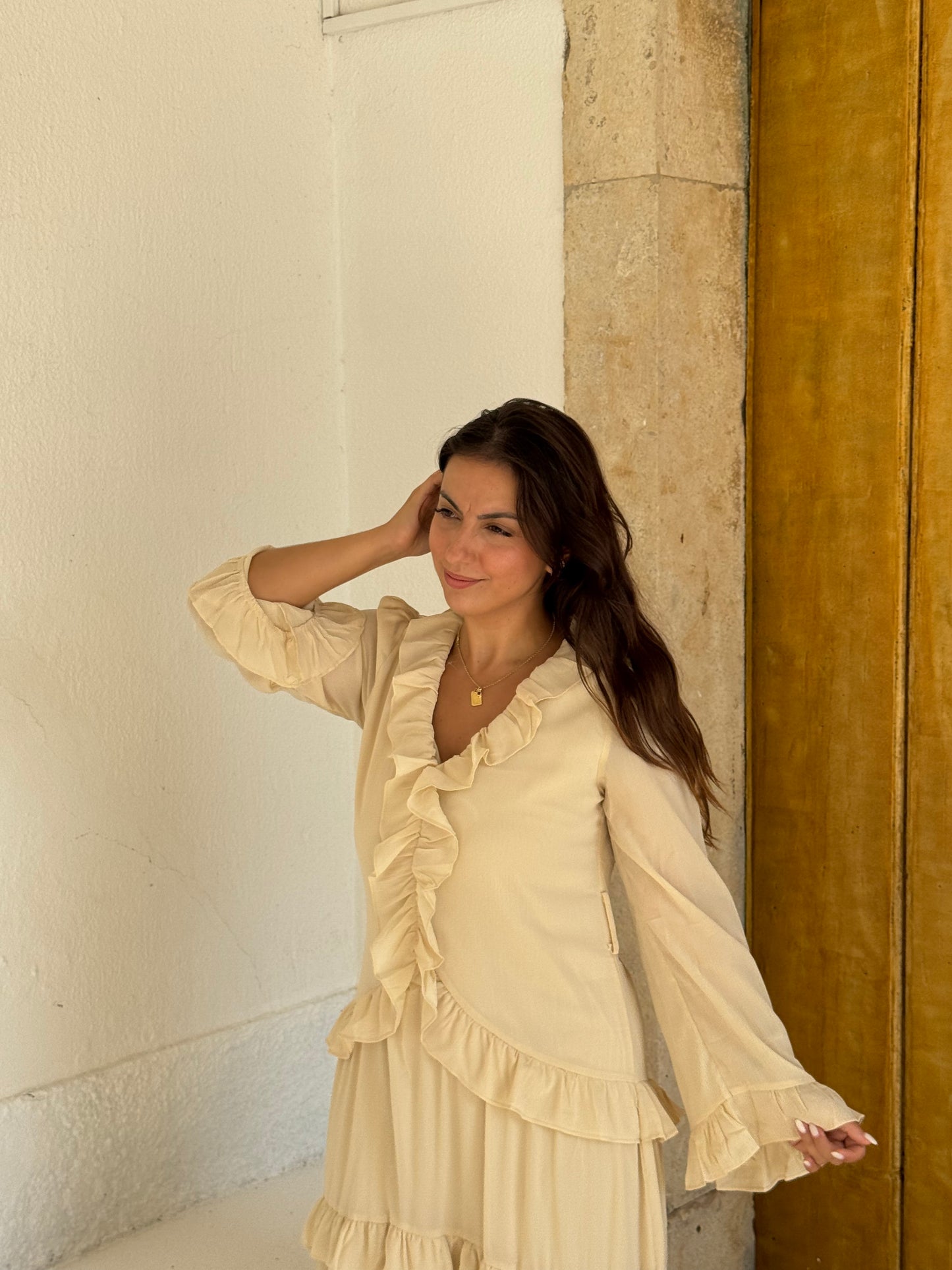 VESTIDO FOLHOS BOHO