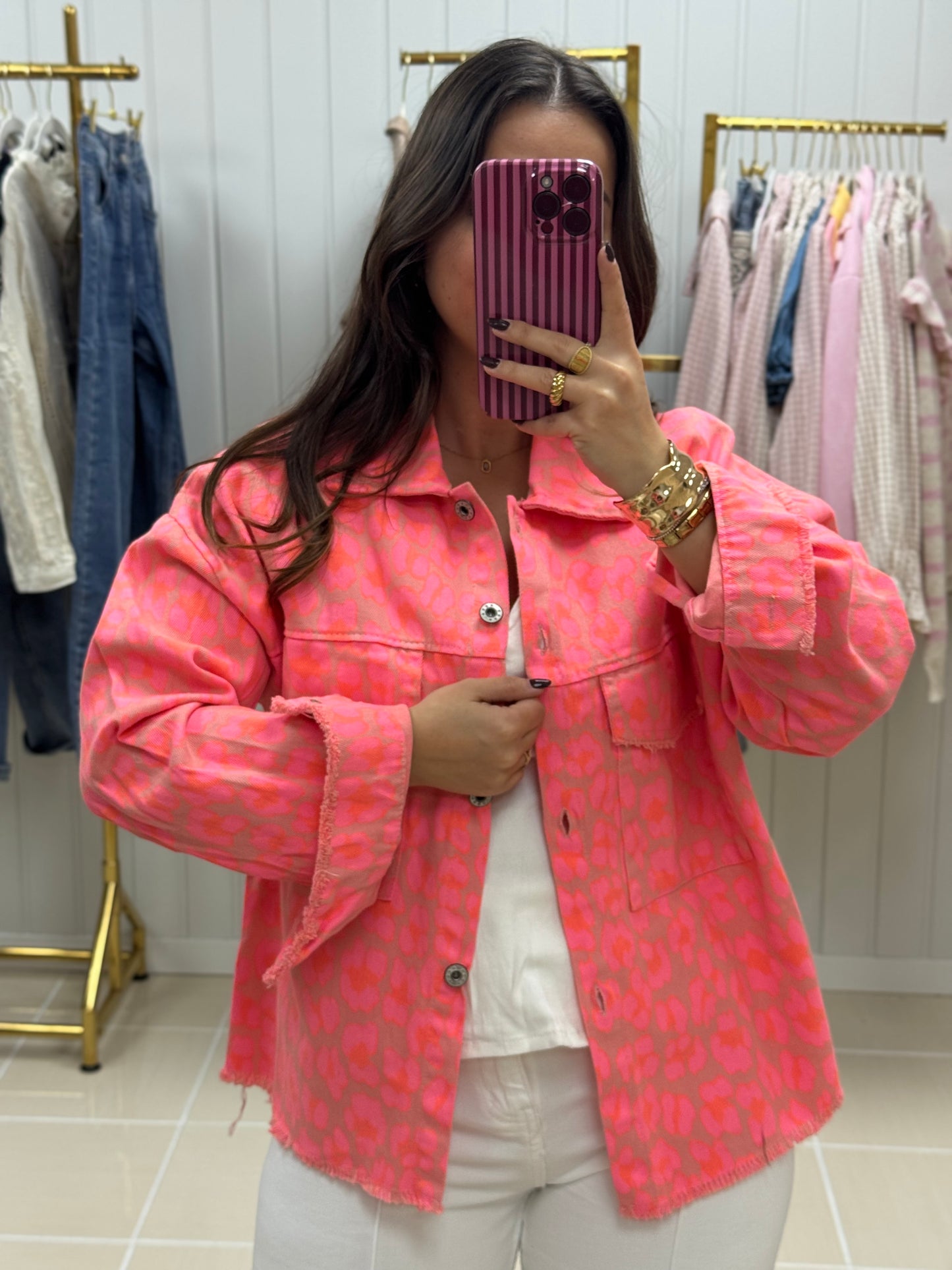 CAMISA PINK PRINT