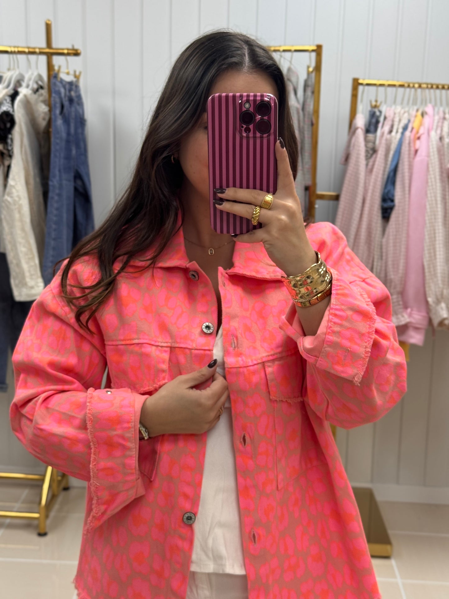CAMISA PINK PRINT