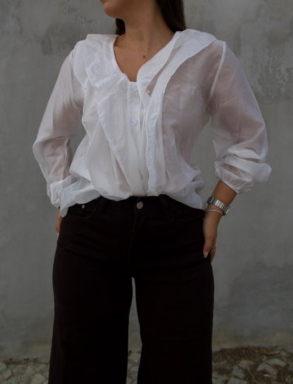 JEANS WIDE LEG CHOCOLATE