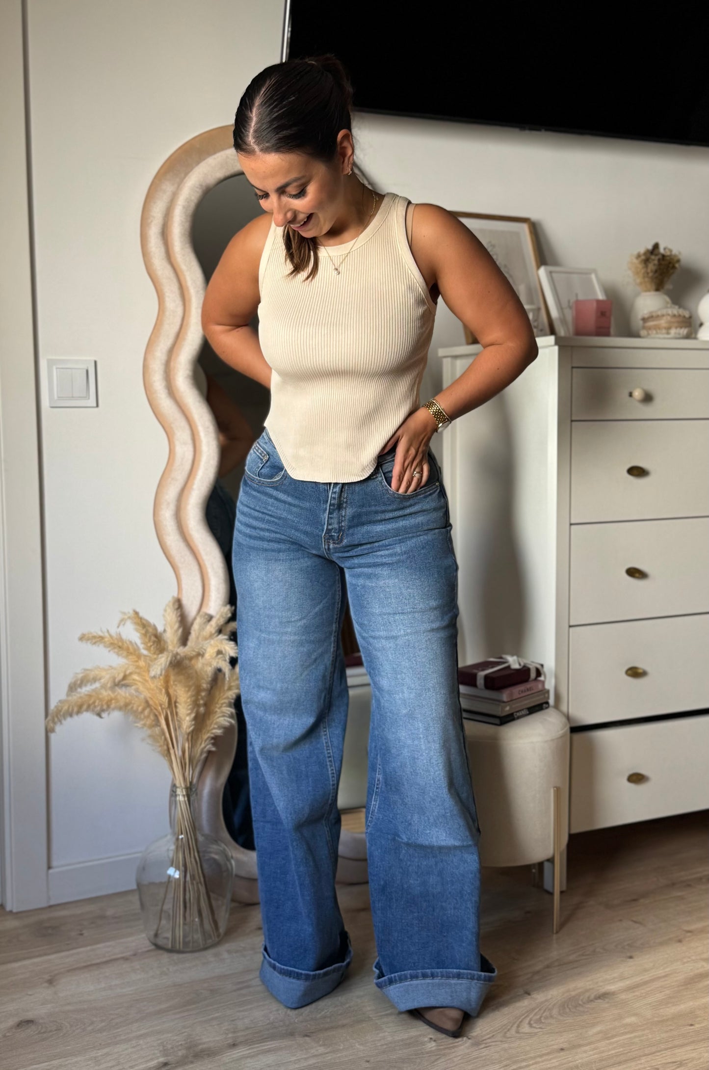 JEANS WIDE LEG SAFA