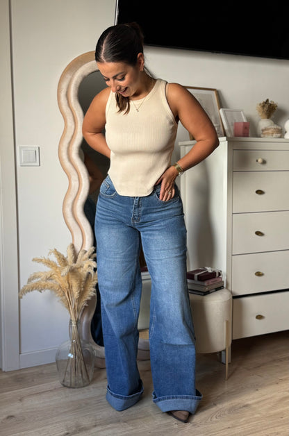 JEANS WIDE LEG SAFA