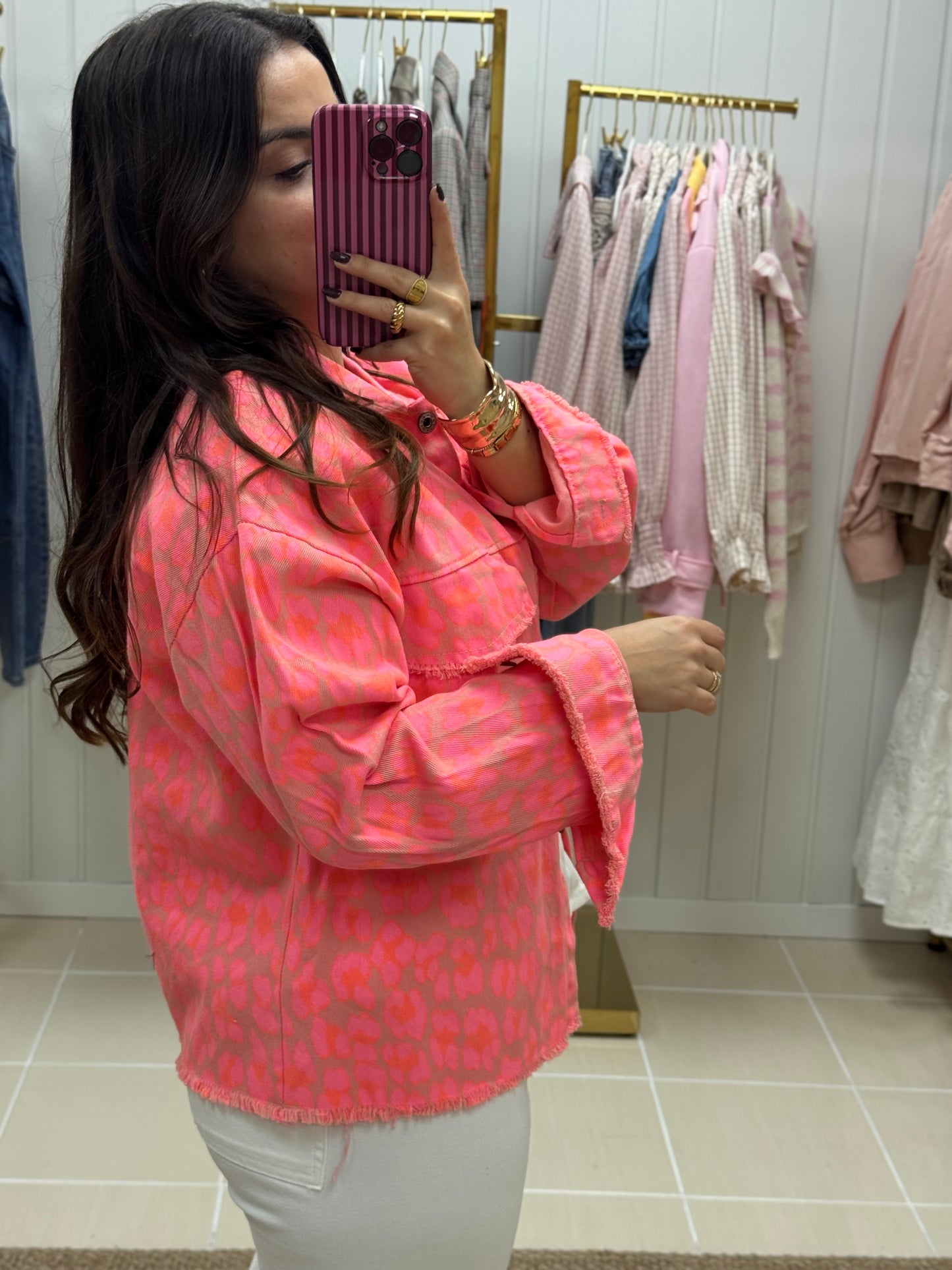 CAMISA PINK PRINT