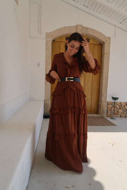 VESTIDO FOLHOS BOHO