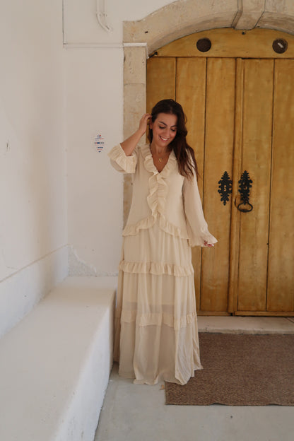 VESTIDO FOLHOS BOHO
