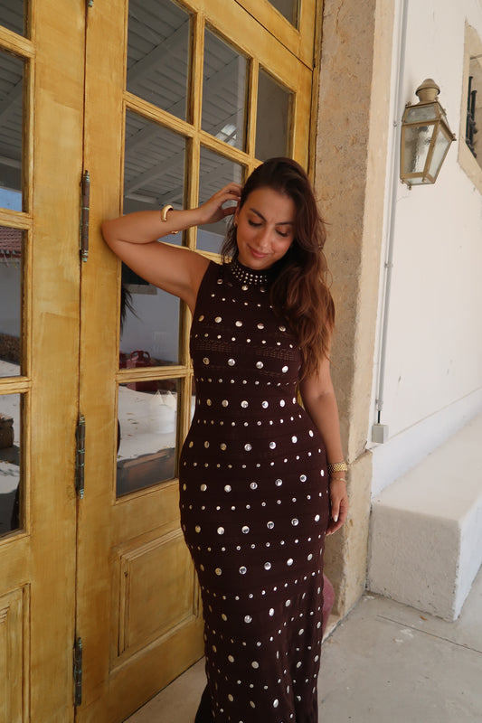 VESTIDO TACHAS DARA