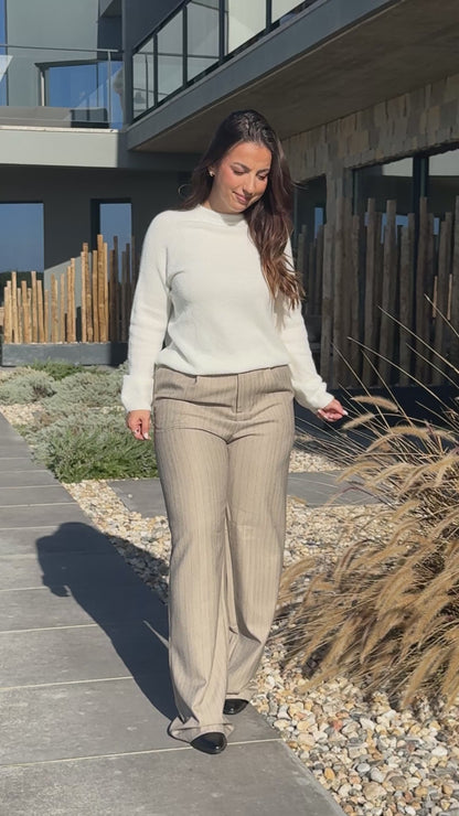 CALÇAS ALFAIATARIA BEIGE